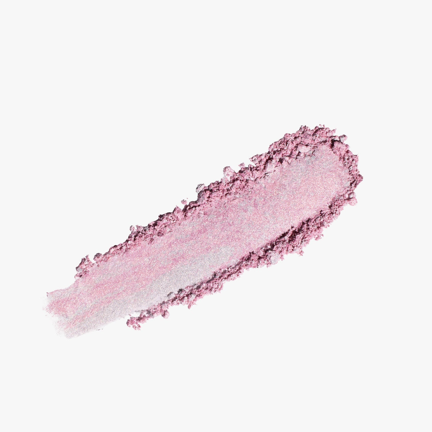 ProtoClinical k-beauty DEAR DAHLIA Skin Luminous Highlighter shown as a soft pink highlighter swatch spread horizontally on a light background
