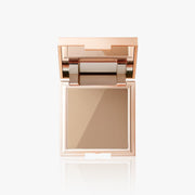 ProtoClinical k-beauty DEAR DAHLIA Skin Silhouette Contour Duo single slim beige contour compact on a white background with pale blue accents