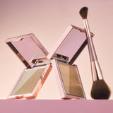 ProtoClinical k-beauty DEAR DAHLIA Skin Silhouette Contour Duo product collage in soft pink and brown tones on a light background