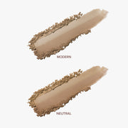 ProtoClinical k-beauty DEAR DAHLIA Skin Silhouette Contour Duo packaging with two beige items on a white background