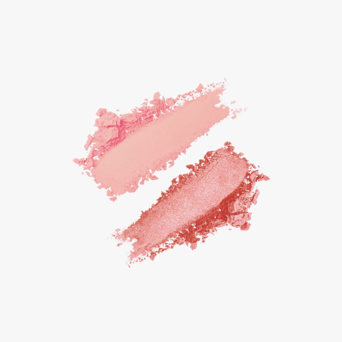 ProtoClinical k-beauty [DEAR DAHLIA] Paradise Dual Palette Blusher Duo 4g #04 Blossom Palace cosmetic graphic with a soft pink center on a light background