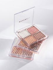 ProtoClinical k-beauty WAKEMAKE Glow Contouring Highlighter Palette 7.8g palette on a light background.