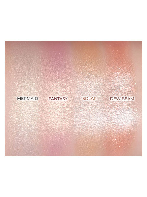 ProtoClinical k-beauty WAKEMAKE Glow Contouring Highlighter Palette 7.8g palette detail on a light background.