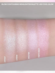 ProtoClinical k-beauty WAKEMAKE Glow Contouring Highlighter Palette 7.8g palette detail on a light background.