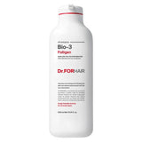 ProtoClinical k-beauty Dr.FORHAIR Bio-3 Folligen Shampoo 500ml single upright gray shampoo bottle centered on a light background.