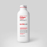 ProtoClinical k-beauty Dr.FORHAIR Folligen Original Hair Loss Shampoo 500ml single white shampoo bottle standing upright on a light gray background with red label text and a rounded bottle shape