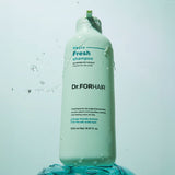 ProtoClinical k-beauty Dr.FORHAIR Phyto Fresh Shampoo 500ml single upright shampoo bottle centered on a light background.