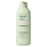 ProtoClinical k-beauty Dr.FORHAIR Phyto Therapy Shampoo 500ml single upright pale green shampoo bottle centered on a light background.