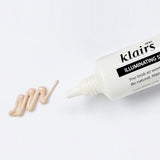 ProtoClinical k-beauty KLAIRS Illuminating Supple Blemish Cream 40g skincare concept graphic on a pale background.