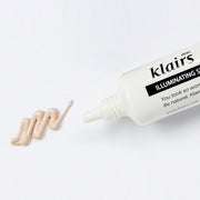 ProtoClinical k-beauty KLAIRS Illuminating Supple Blemish Cream 40g skincare concept graphic on a pale background.