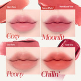 ProtoClinical k-beauty espoir Couture Lip Tint Blur Velvet 5.5g single frosted square lip tint tube with a cream cap and visible tint centered on a white background