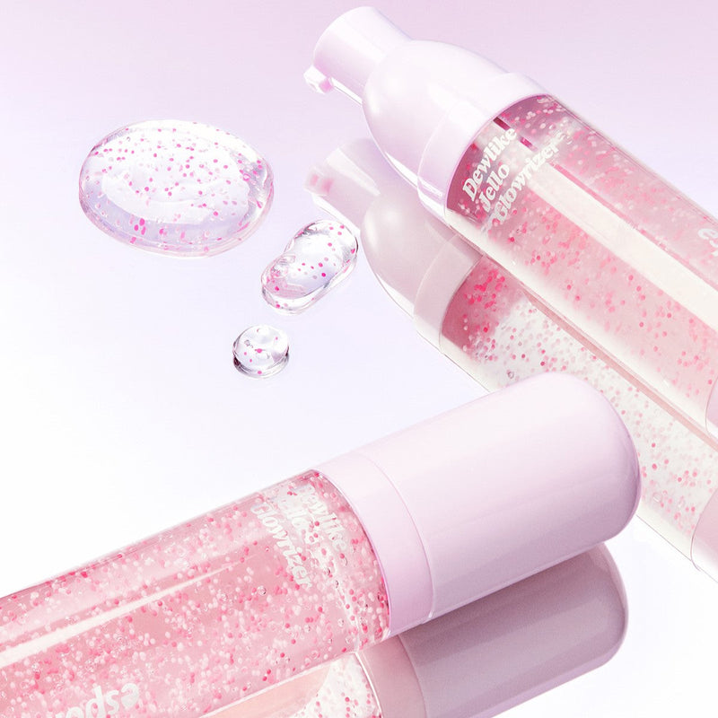 espoir Dewlike Jello Glowrizer 40ml by ProtoClinical displayed in a retail product shot on a white background, highlighting the Dewlike Jello Glowrizer bottle for a k-beauty makeup routine.