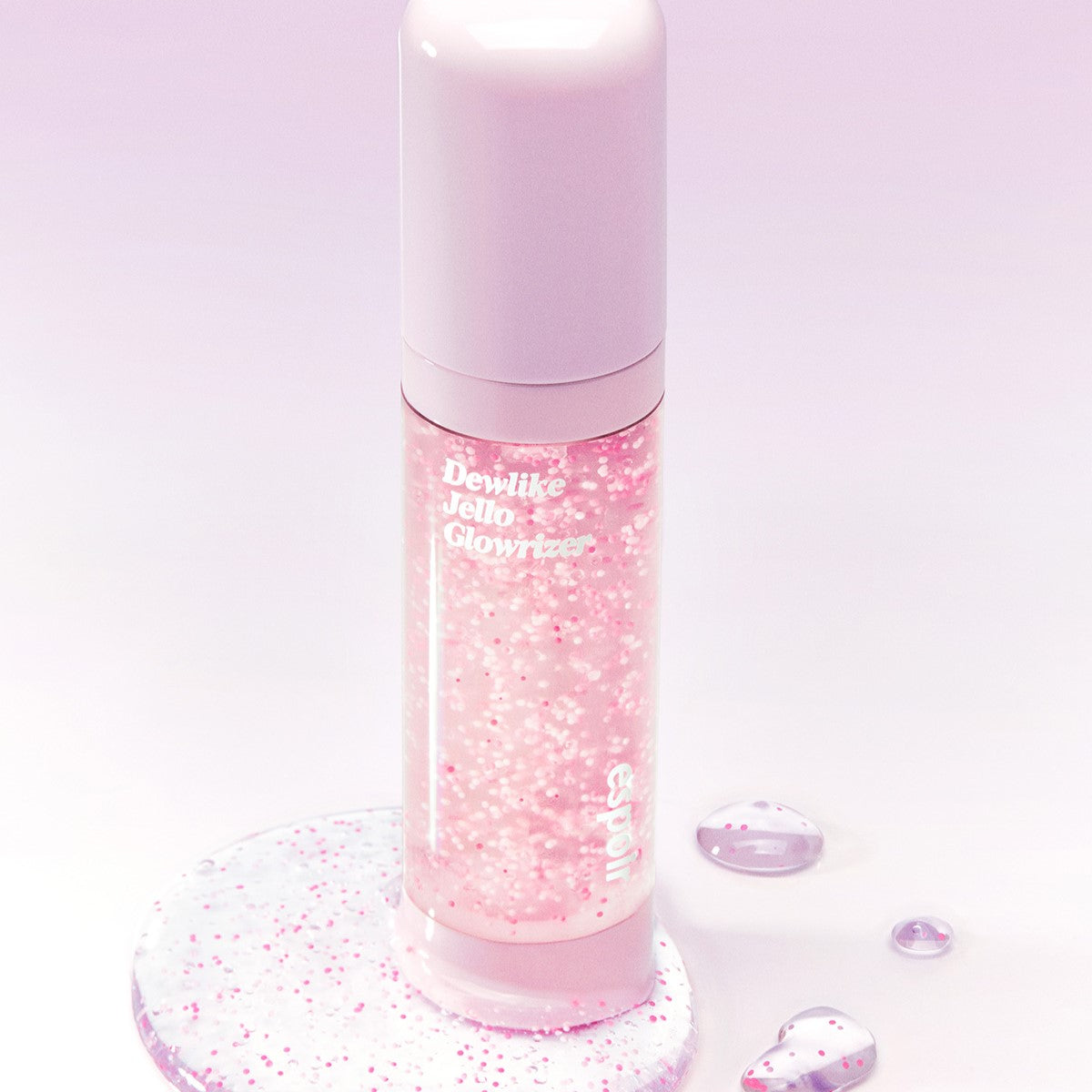 espoir Dewlike Jello Glowrizer 40ml by ProtoClinical shown in a front-facing product shot of the Dewlike Jello Glowrizer bottle on a white background, highlighting the luminous makeup base packaging for a k-beauty routine.