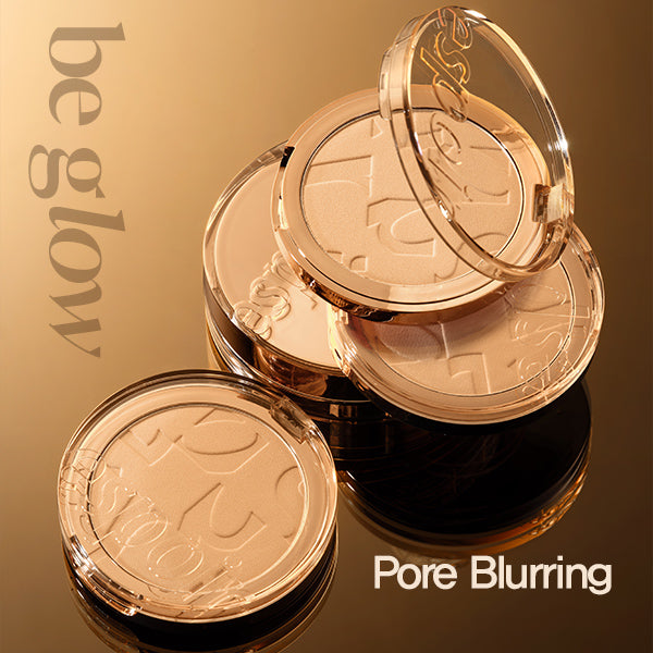 espoir Pro Taillor Be Glow Sheer Powder 8g by ProtoClinical displayed in a product detail graphic, highlighting the powder compact and glow finish for a k-beauty makeup routine.