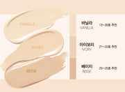 ProtoClinical k-beauty espoir Pro Tailor Be Natural Cushion with Refill SPF50 PA++++ product photo on a light background.