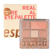 ProtoClinical k-beauty espoir Real Eye Palette square eyeshadow palette detail graphic on a light background