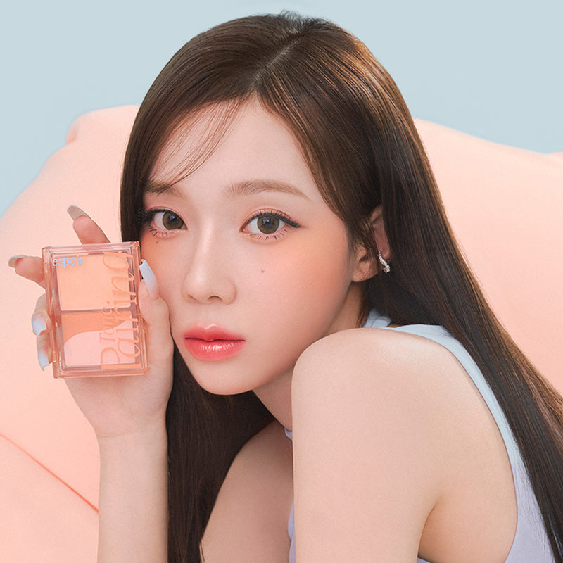 espoir Tone Pairing Cheek by ProtoClinical shown in product packaging for a k-beauty makeup routine.