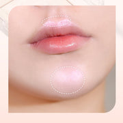 ProtoClinical k-beauty soft pink beauty graphic with warm beige and olive accents on a light background.