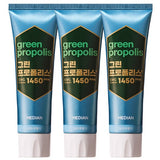 ProtoClinical k-beauty MEDIAN Green-Propolis Toothpaste Pure Mint 100g*3 front-facing boxed toothpaste multipack on a clean white background