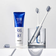 ProtoClinical k-beauty MEDIAN Gum Science Toothpaste Clean Mint 120g*3 in front-facing toothpaste box packaging as a centered packshot on a clean white background