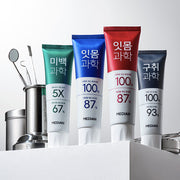 ProtoClinical k-beauty MEDIAN Halitosis Science Toothpaste Freezing cool Mint 120g*3 boxed toothpaste multipack in a centered studio packshot on a clean white background