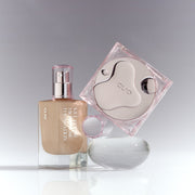 ProtoClinical k-beauty CLIO KILL COVER HIGH GLOW FOUNDATION 38g single upright foundation bottle centered on a white background
