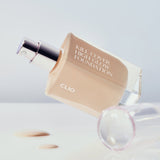 ProtoClinical k-beauty CLIO KILL COVER HIGH GLOW FOUNDATION 38g single upright foundation bottle centered on a white background