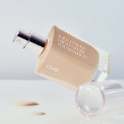 ProtoClinical k-beauty CLIO KILL COVER HIGH GLOW FOUNDATION 38g single upright foundation bottle centered on a white background