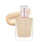 ProtoClinical k-beauty CLIO KILL COVER HIGH GLOW FOUNDATION 38g single upright foundation bottle centered on a white background with pale cream side shading
