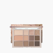 ProtoClinical k-beauty warm beige vertical beauty graphic with a darker lower center on a light background.