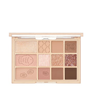ProtoClinical k-beauty warm rose and beige beauty graphic with pale mint accents on a light background.