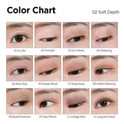 ProtoClinical k-beauty rose and taupe beauty color grid on a light background.