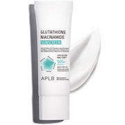 ProtoClinical k-beauty APLB Glutathione Niacinamide Sunscreen 40ml in an upright studio product shot with single-item packaging on a clean white background