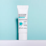 ProtoClinical k-beauty APLB Glutathione Niacinamide Sunscreen 40ml in a centered studio product shot with single-item packaging on a clean white background