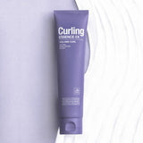ProtoClinical k-beauty [mise en scene] Curling Essence 2X Volume Curl 150ml single lavender slim package centered upright on a light background.