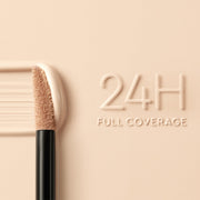 ProtoClinical k-beauty HERA Creamy Cover Concealer 7.5g 13N1 PORCELAIN concealer swatch with warm beige and brown tones on a light background.