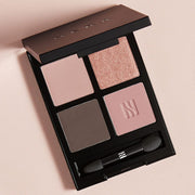 ProtoClinical k-beauty HERA Quad Eye Color 10.5g 02 DELICATE ROSE close-up of a rosy eye shadow palette on a light background.