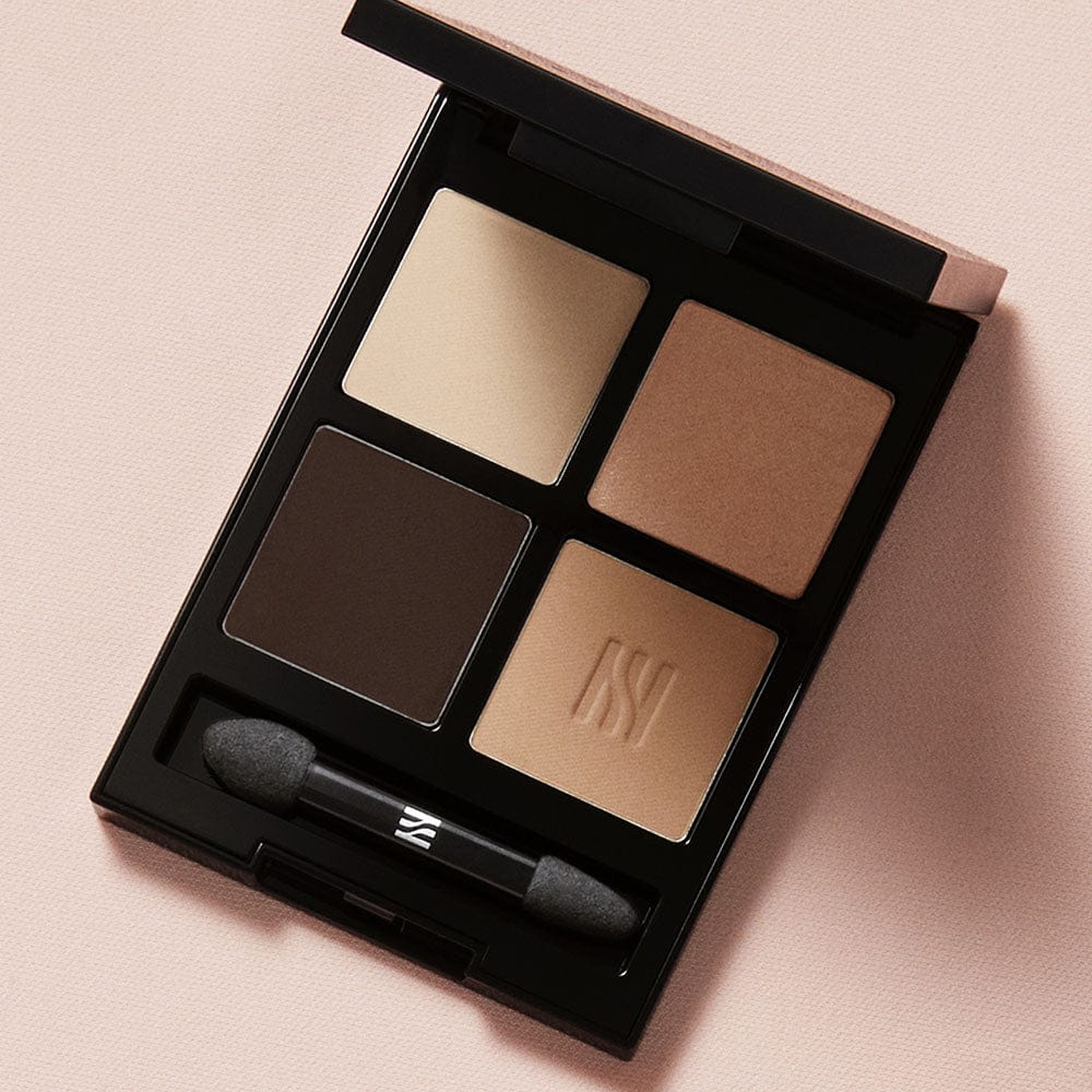 ProtoClinical k-beauty HERA Quad Eye Color 10.5g 03 NUDE DISTINCT open eye shadow palette on a light background.
