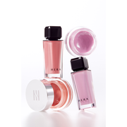ProtoClinical k-beauty HERA Sensual Lip & Cheek 7g makeup detail in soft pink-beige tones on a light background.
