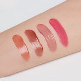 ProtoClinical k-beauty HERA Sensual Nude Gloss 5g warm coral beauty graphic on a light aqua and cream background.