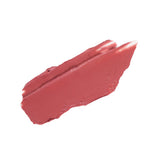 ProtoClinical k-beauty HERA Sensual Powder Matte Lipstick 3g warm rose lip color swatch with pale aqua corner accents on a light background.