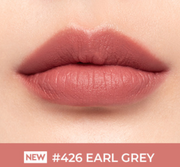 ProtoClinical k-beauty HERA Sensual Powder Matte Liquid 5g warm red color graphic with soft beige edges on a light background.