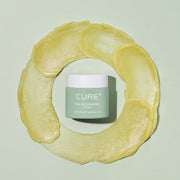 ProtoClinical k-beauty [KIM JEONG MOON Aloe] Cure Realoe Signature Cream 55g as a single yellow-green cream package centered upright on a light cream background