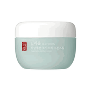 ProtoClinical k-beauty ILLIYOON Hyaluronic Moisture Cream 100ml shown as a single pale aqua cream container centered upright on a white background