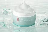 ProtoClinical k-beauty ILLIYOON Hyaluronic Moisture Cream 100ml single pale aqua cream container centered on a soft white and light blue background