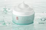 ProtoClinical k-beauty ILLIYOON Hyaluronic Moisture Cream 100ml single pale aqua cream container centered on a soft white and light blue background