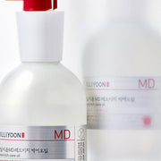 ProtoClinical k-beauty ILLIYOON MD Red-itch Care Oil 200ml product packaging on a light background.