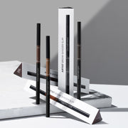 ProtoClinical k-beauty JUNGSAEMMOOL Artist Brow Shader Slim 0.05g three taupe brow product silhouettes with pale aqua end caps on a white background.