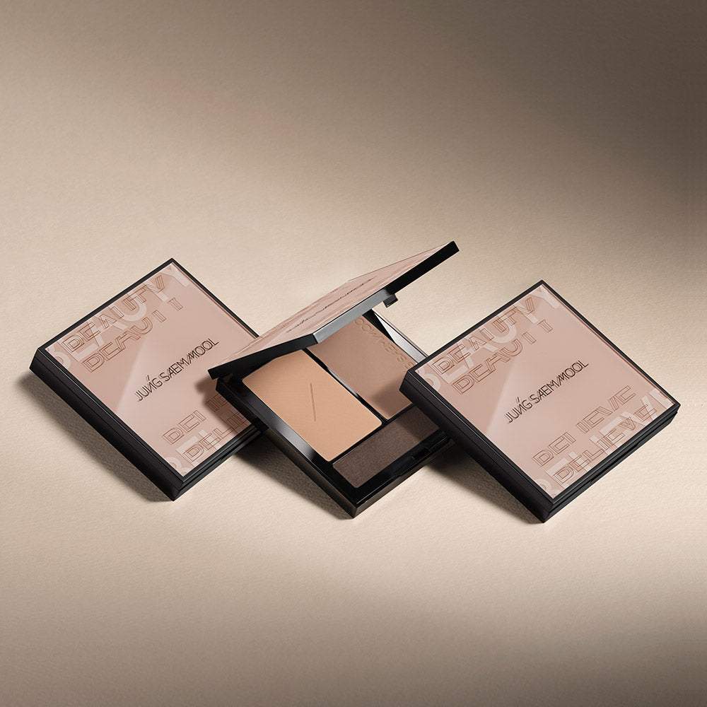 ProtoClinical k-beauty JUNGSAEMMOOL Artist Face Palette #Contour product packaging on a clean background.