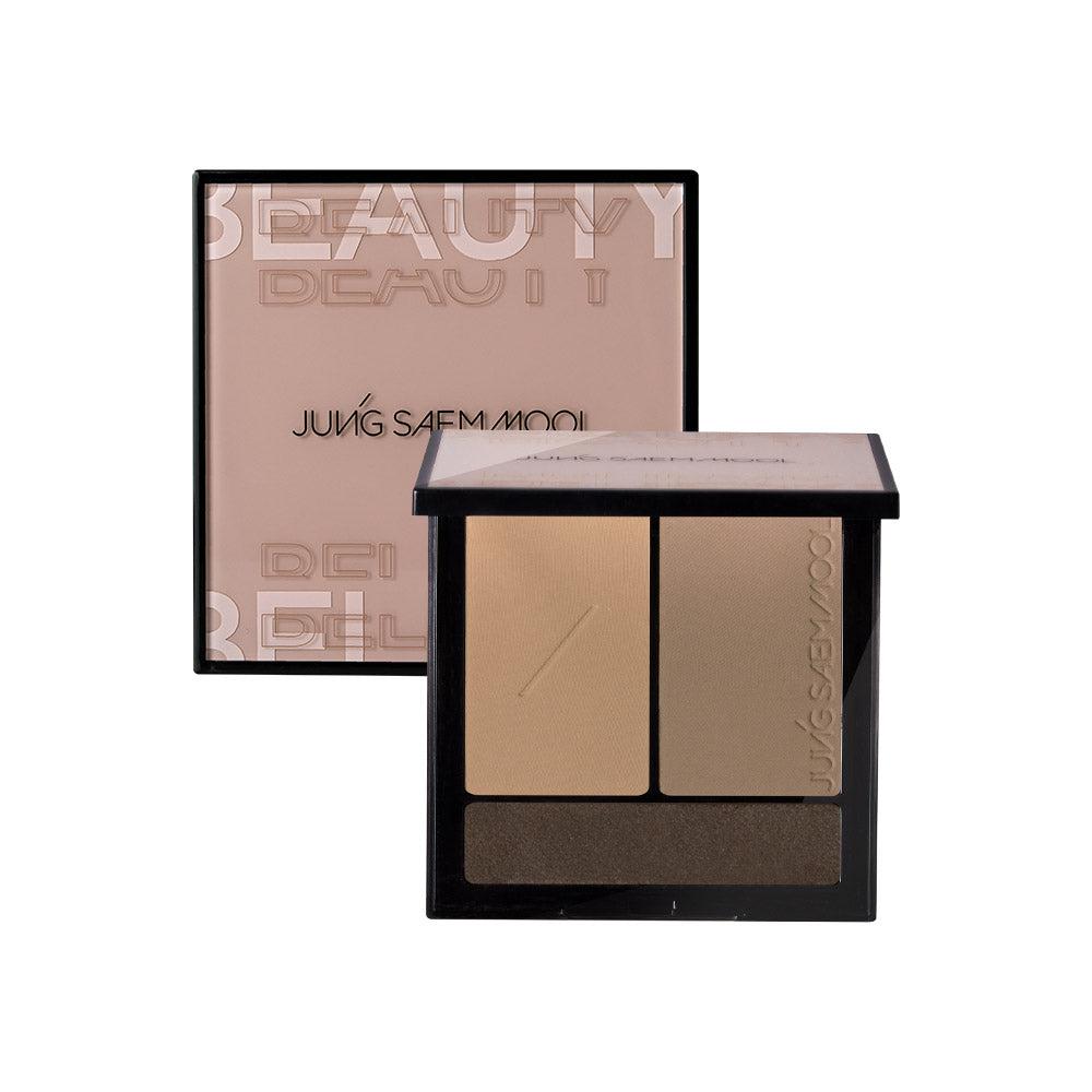ProtoClinical k-beauty JUNGSAEMMOOL Artist Face Palette #Contour angled contour palette on a light background.